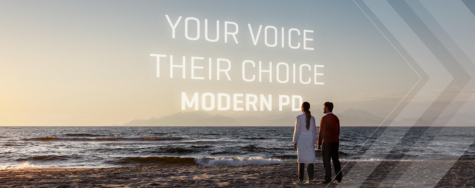 'Your voice. Their choice. Modern PD' graphic